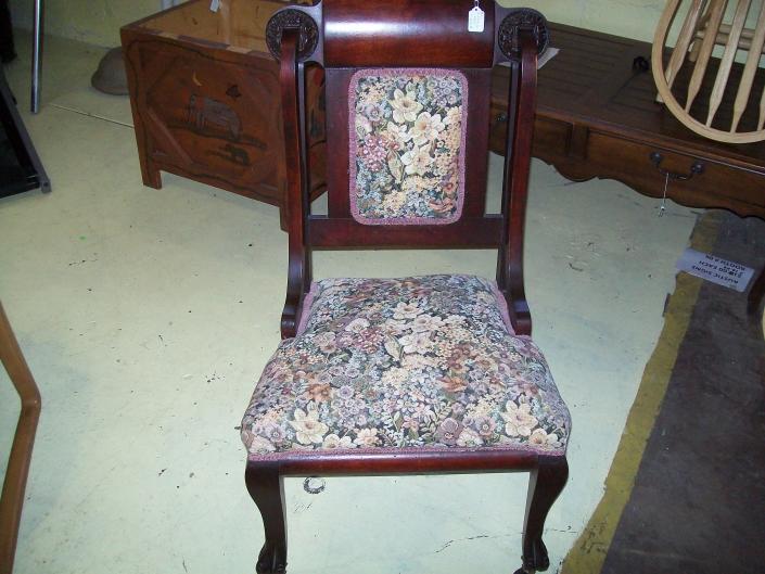 Restored Antique Chair on Casters